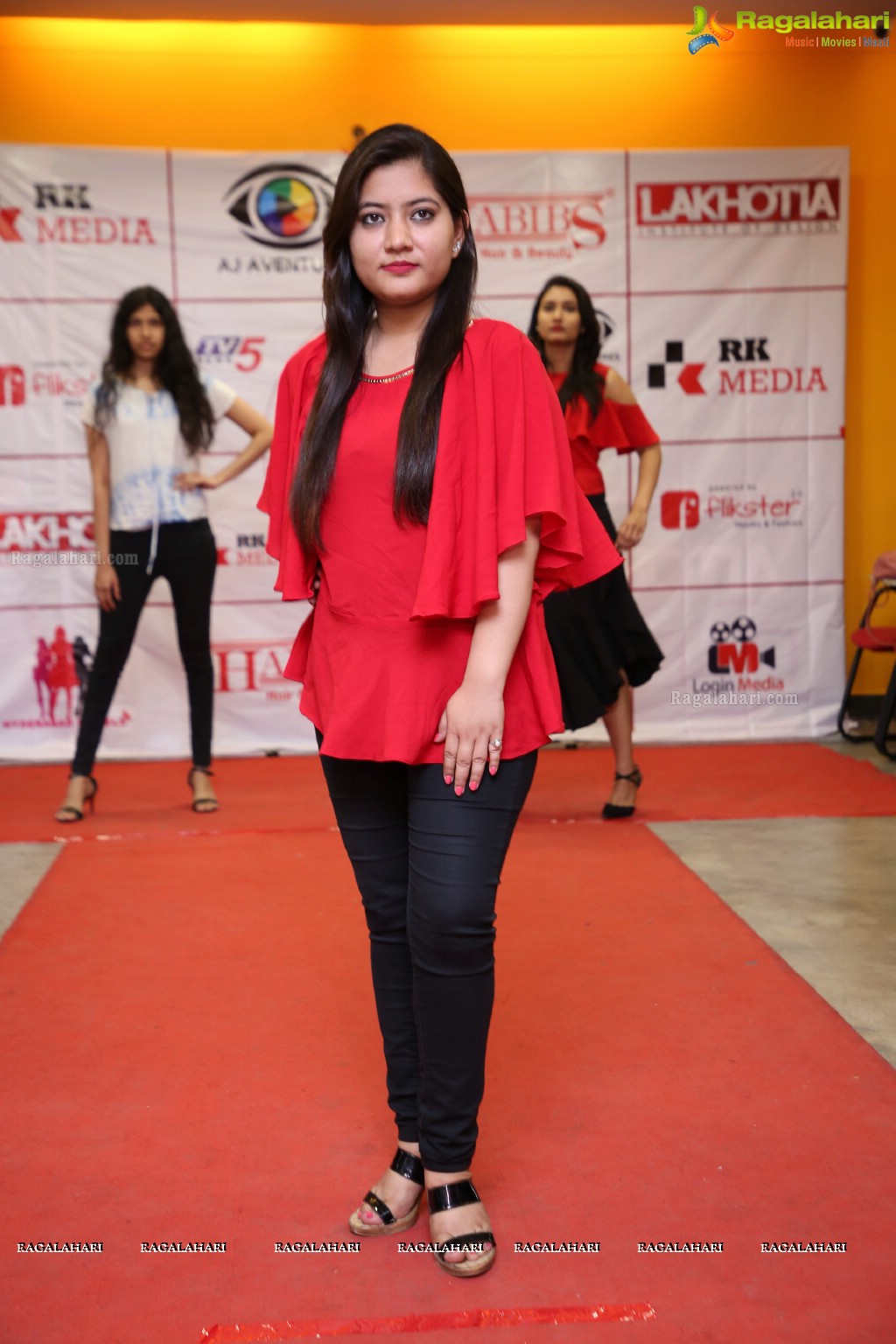 Miss Telangana 2018 Press Meet at Lakhotia Institute of Design, Banjara Hills