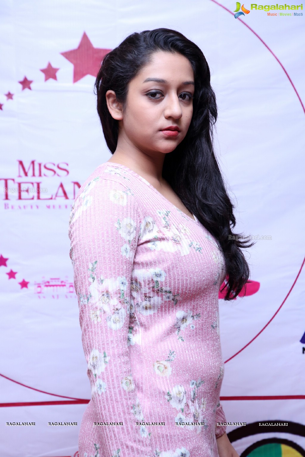 Miss Telangana 2018 Press Meet at Lakhotia Institute of Design, Banjara Hills