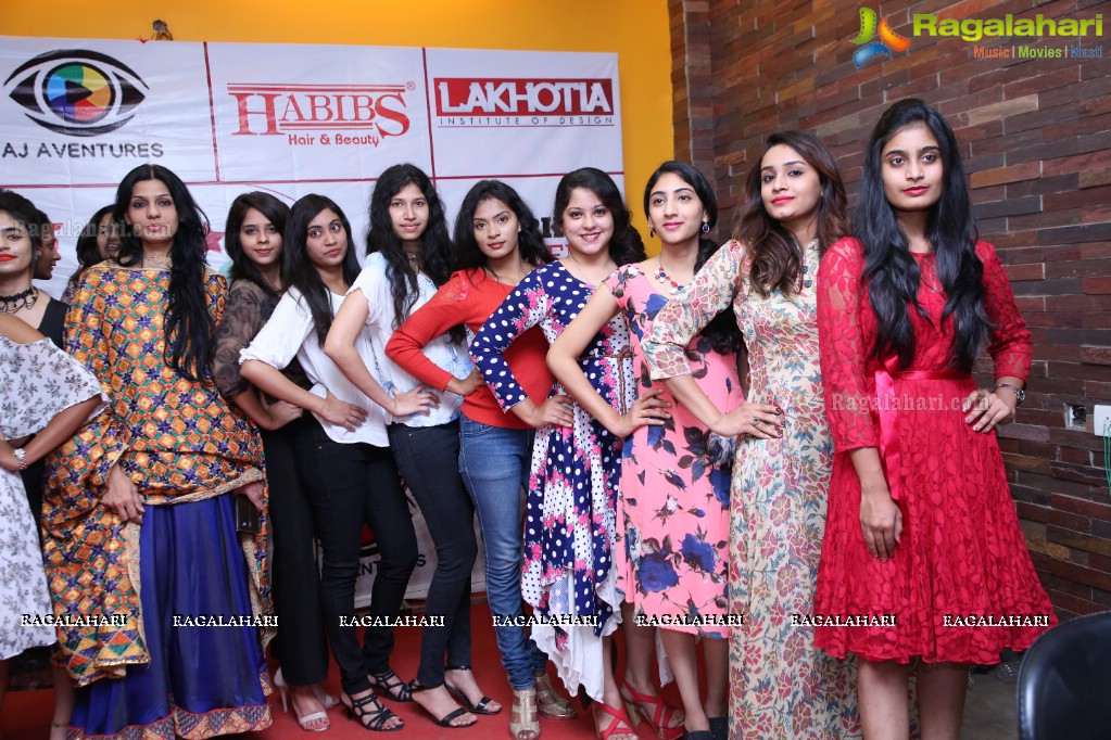 Miss Telangana 2018 Press Meet at Lakhotia Institute of Design, Banjara Hills