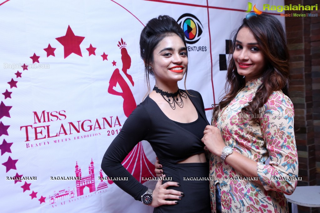 Miss Telangana 2018 Press Meet at Lakhotia Institute of Design, Banjara Hills