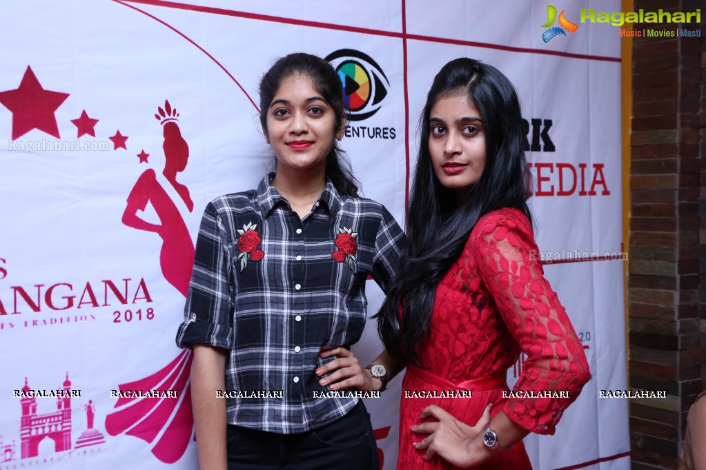 Miss Telangana 2018 Press Meet at Lakhotia Institute of Design, Banjara Hills