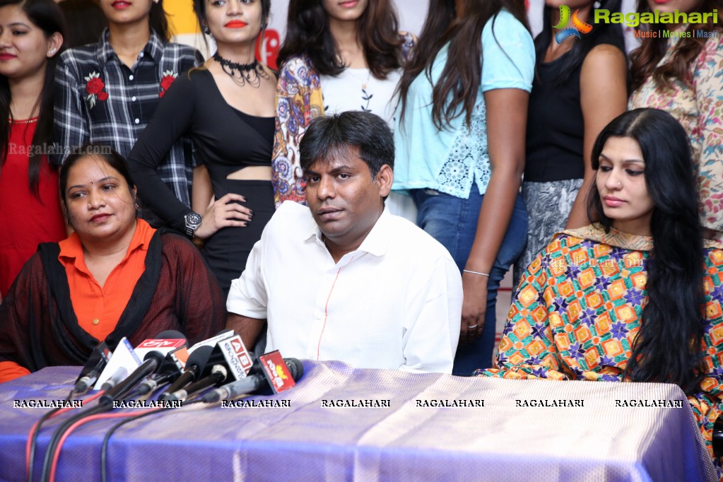 Miss Telangana 2018 Press Meet at Lakhotia Institute of Design, Banjara Hills