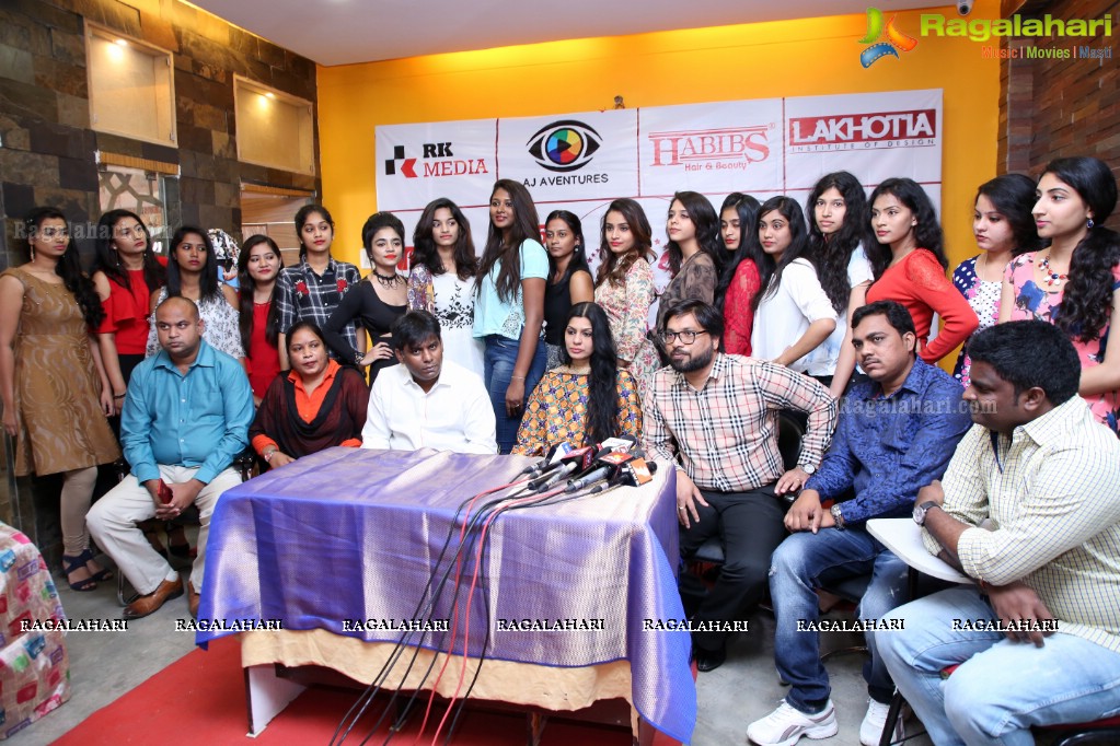 Miss Telangana 2018 Press Meet at Lakhotia Institute of Design, Banjara Hills