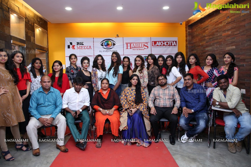 Miss Telangana 2018 Press Meet at Lakhotia Institute of Design, Banjara Hills