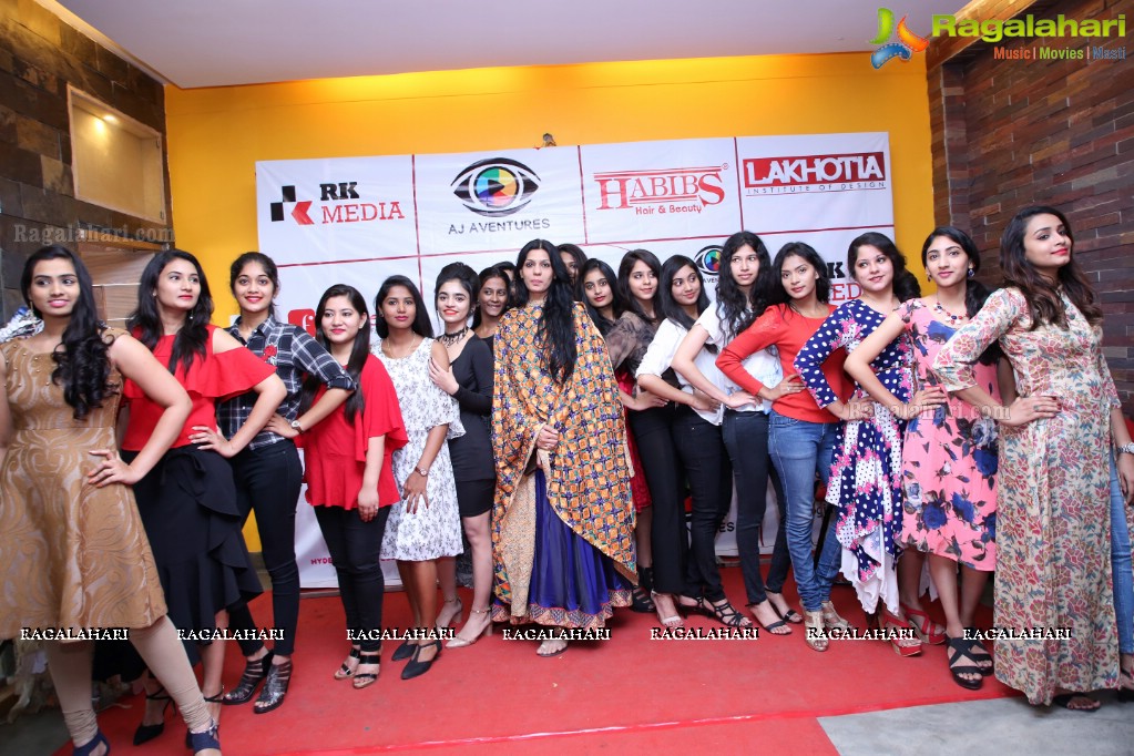 Miss Telangana 2018 Press Meet at Lakhotia Institute of Design, Banjara Hills