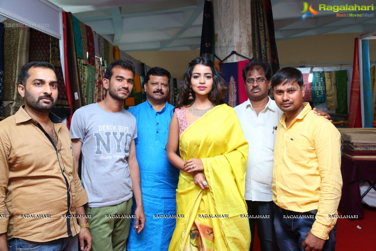 Actress Bhavya Sri Launches National Silk Expo @ Sri Satya sai Nigamagamam