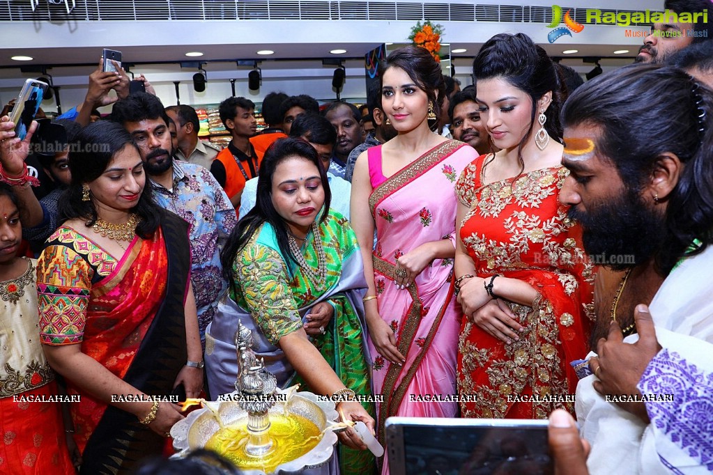 Raashi Khanna and Mehrene Kaur launches KLM Fashion Mall in Nellore