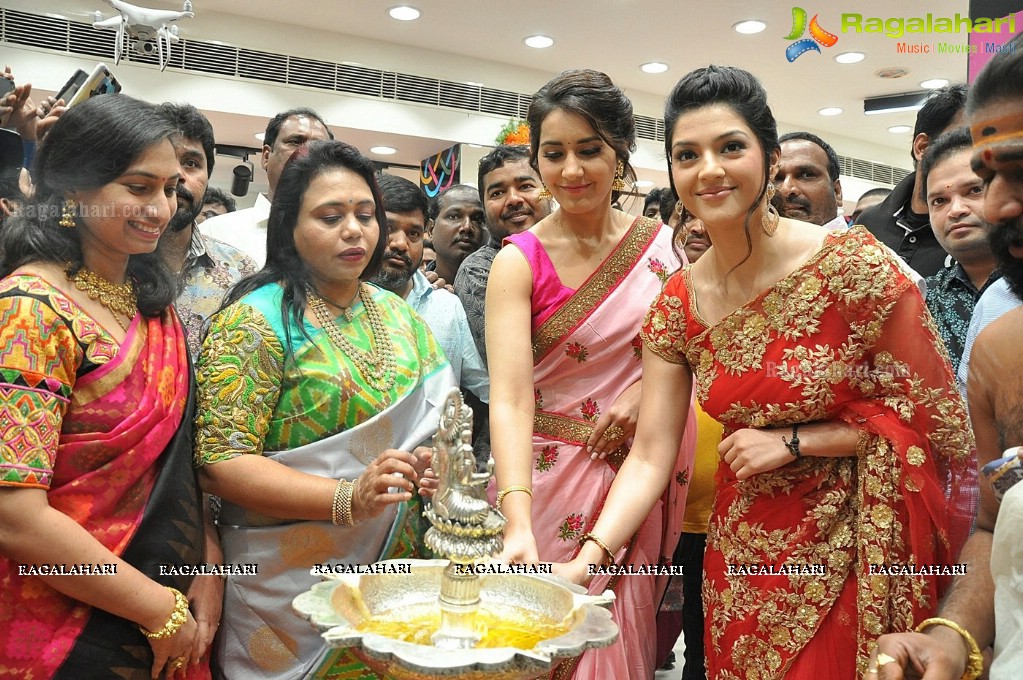 Raashi Khanna and Mehrene Kaur launches KLM Fashion Mall in Nellore