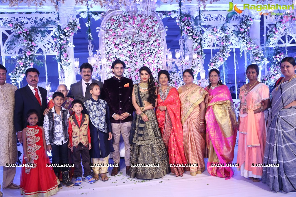 Sabitha & Bhargav Wedding Reception @ Sandhya Convention, Gachibowli