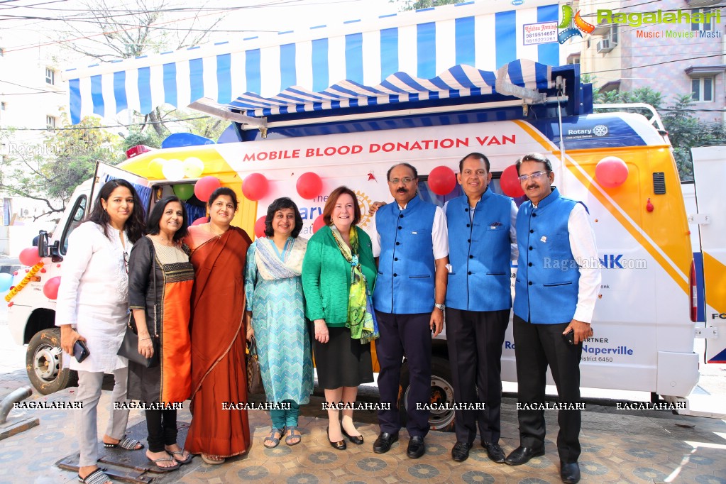 Launch of the Mobile Blood Donation Van by Rotary Club of Hyderabad Deccan