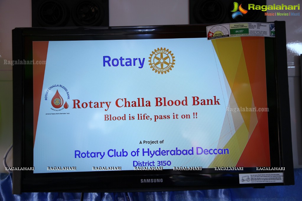 Launch of the Mobile Blood Donation Van by Rotary Club of Hyderabad Deccan