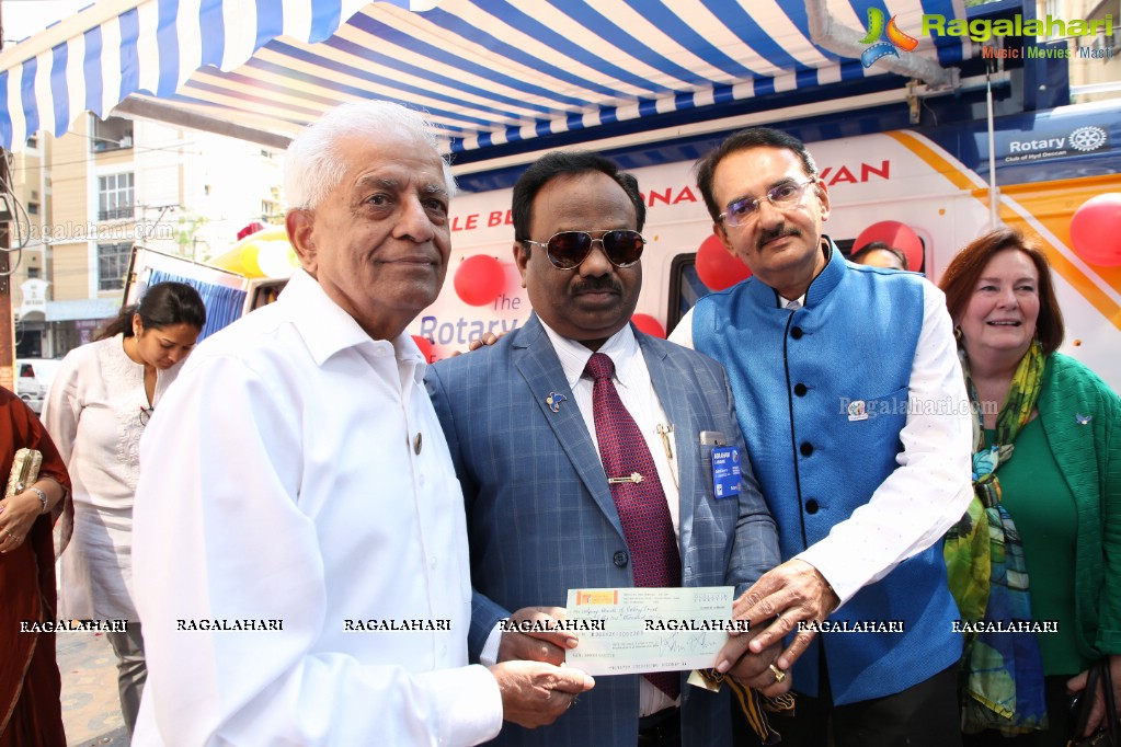 Launch of the Mobile Blood Donation Van by Rotary Club of Hyderabad Deccan