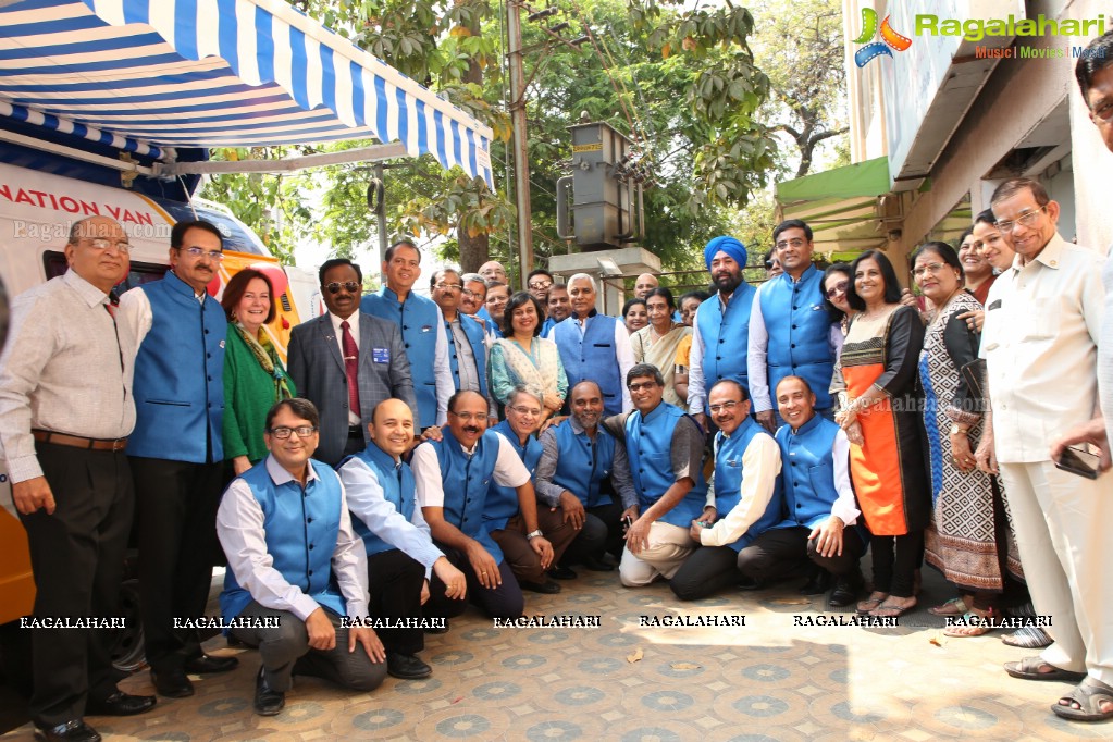 Launch of the Mobile Blood Donation Van by Rotary Club of Hyderabad Deccan