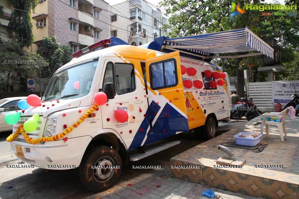 Launch of the Mobile Blood Donation Van by Rotary Club of Hyderabad Deccan