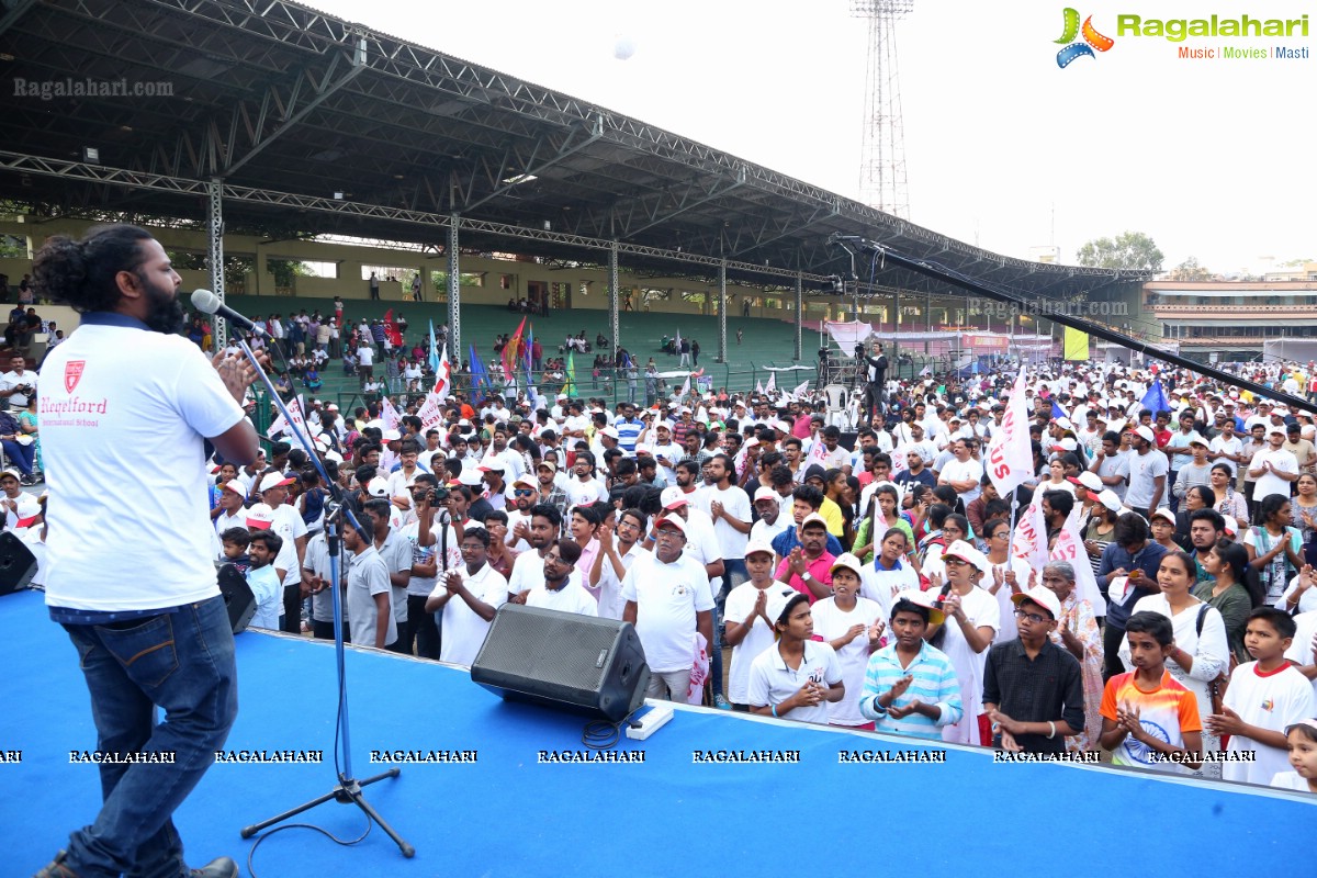 Run For Jesus Rally Flagged Off by T Harish Rao