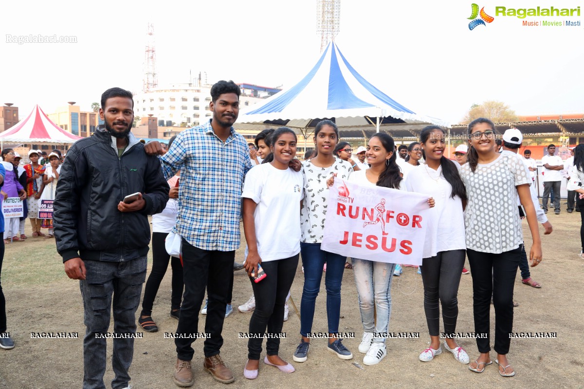 Run For Jesus Rally Flagged Off by T Harish Rao