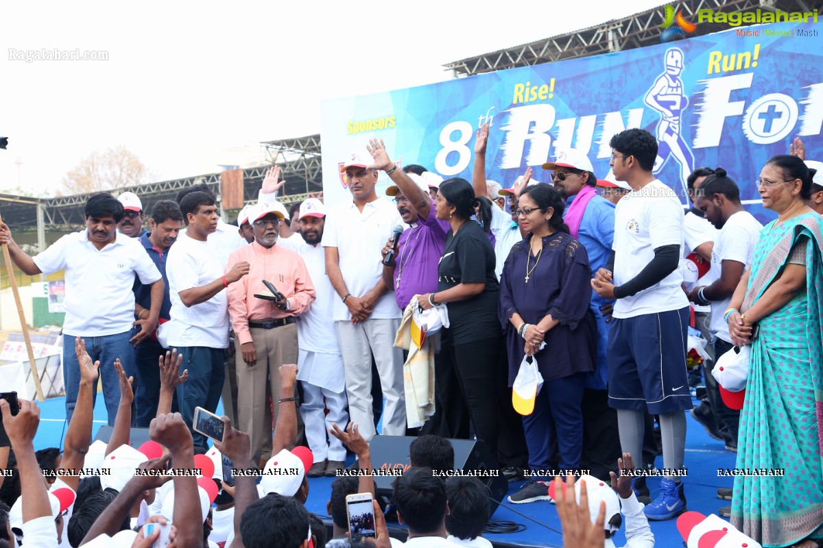 Run For Jesus Rally Flagged Off by T Harish Rao