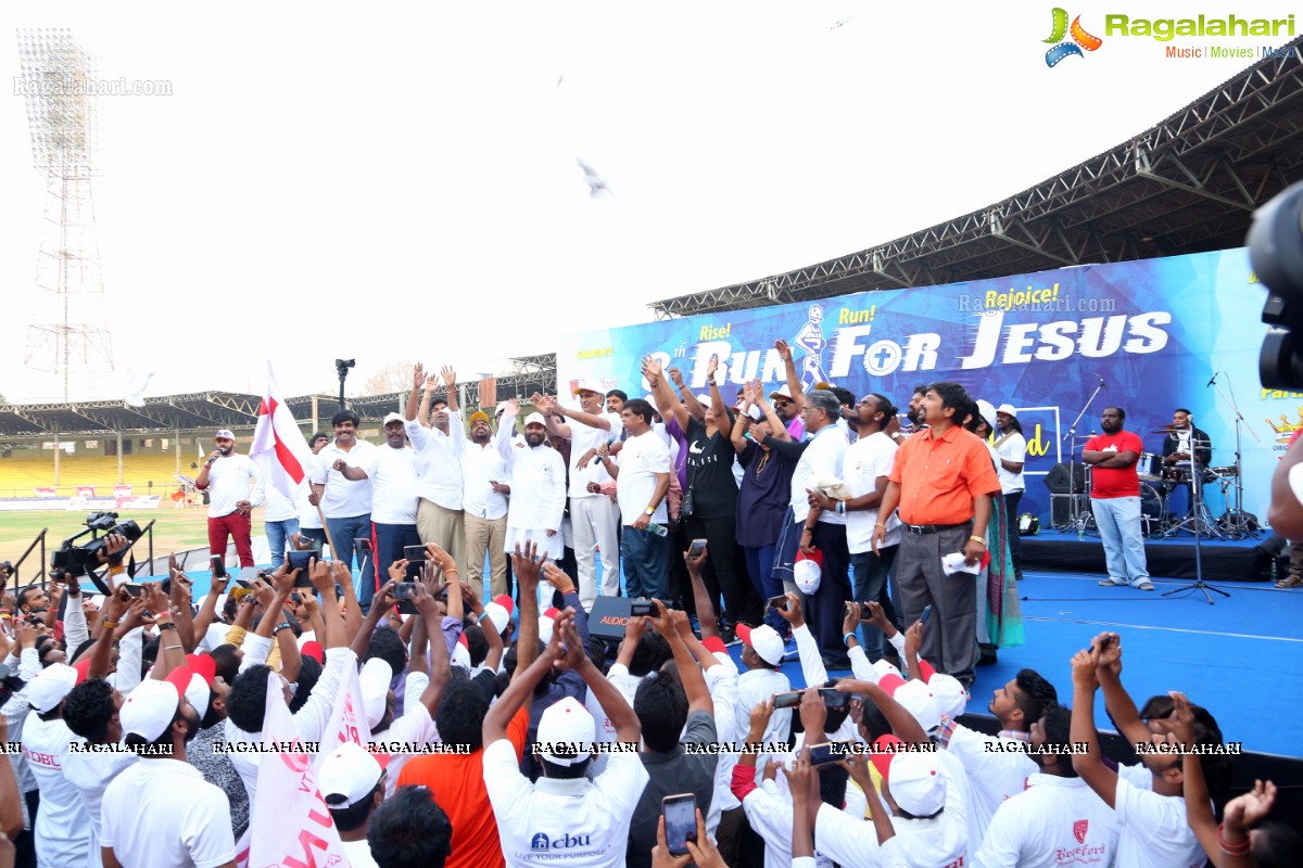 Run For Jesus Rally Flagged Off by T Harish Rao