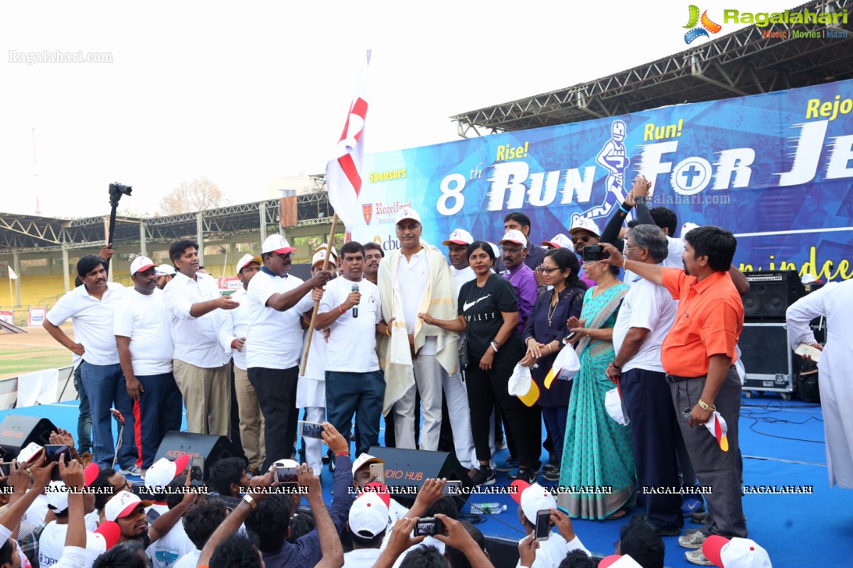 Run For Jesus Rally Flagged Off by T Harish Rao