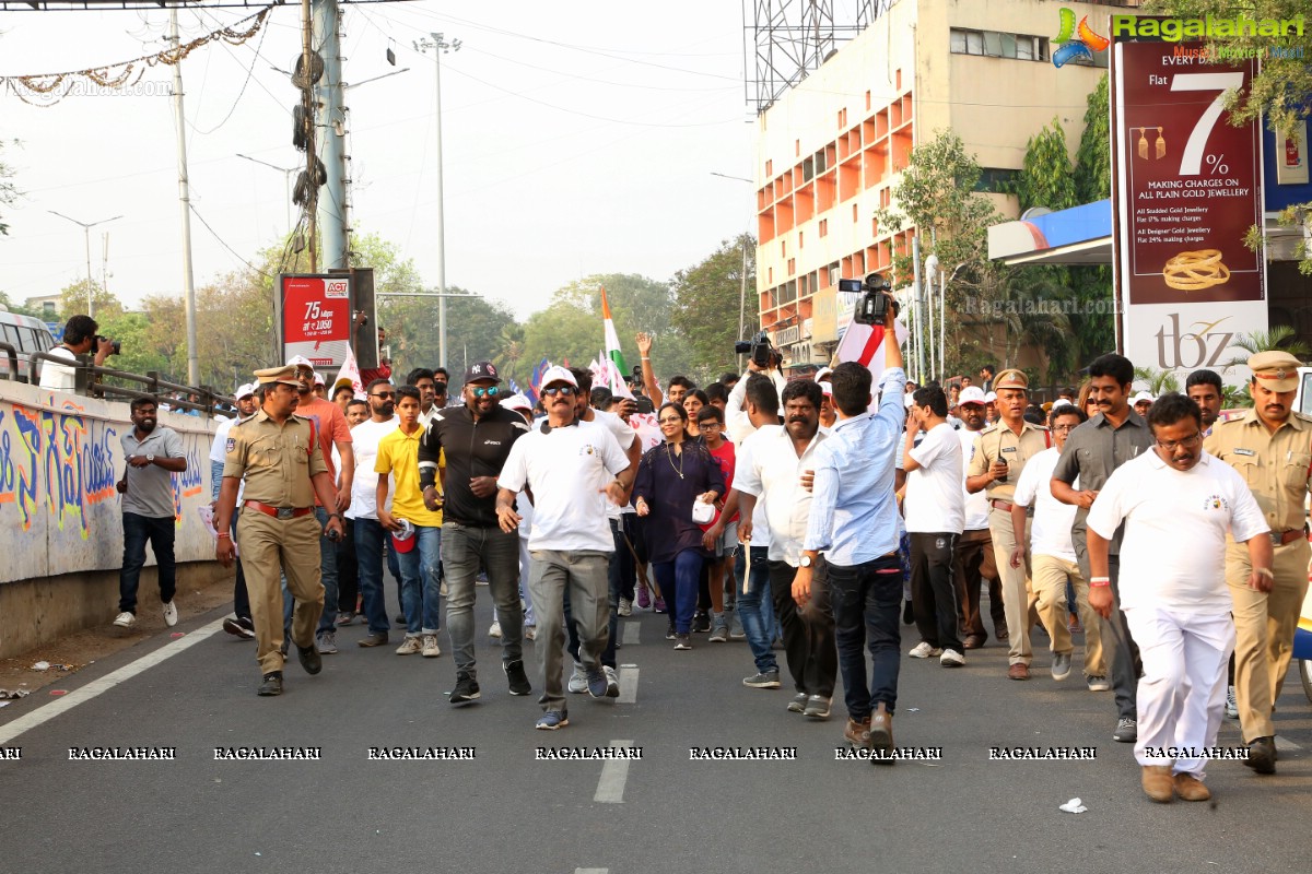 Run For Jesus Rally Flagged Off by T Harish Rao