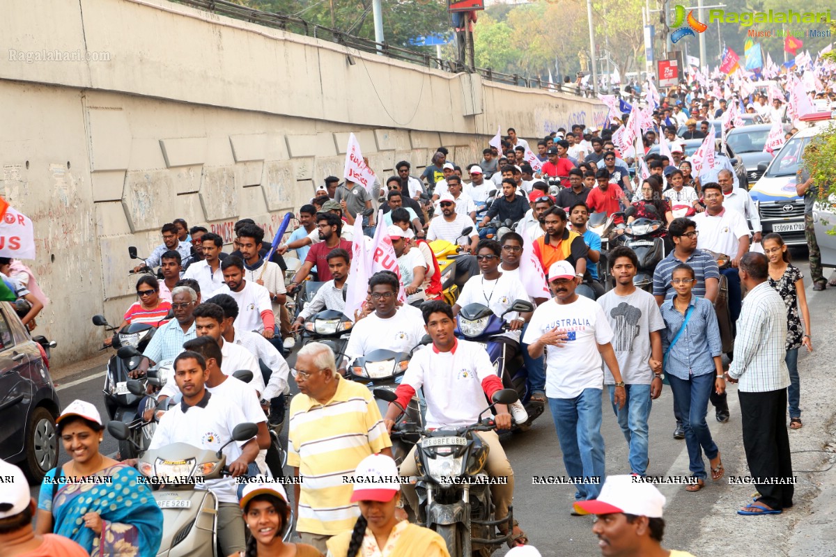 Run For Jesus Rally Flagged Off by T Harish Rao