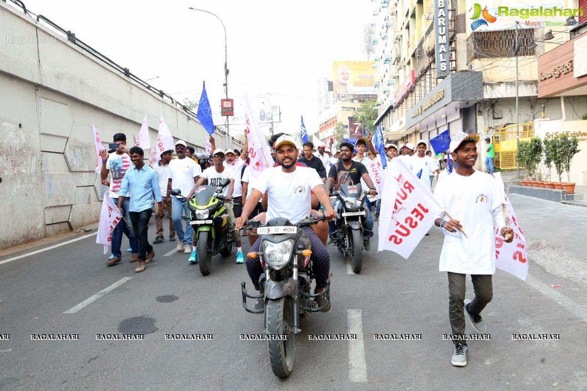 Run For Jesus Rally Flagged Off by T Harish Rao