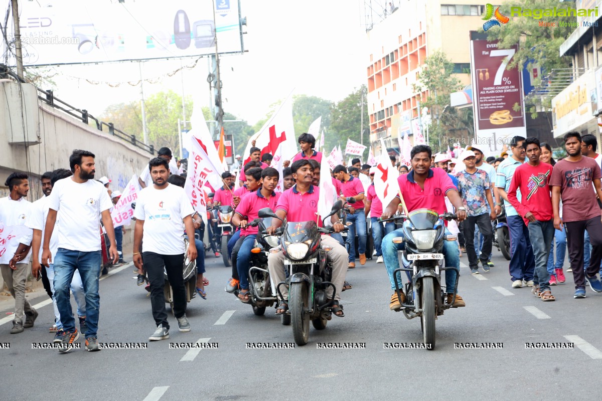 Run For Jesus Rally Flagged Off by T Harish Rao