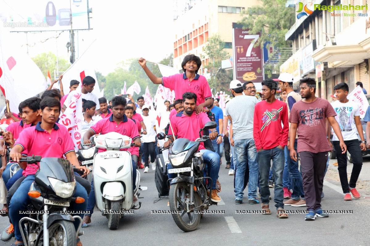 Run For Jesus Rally Flagged Off by T Harish Rao