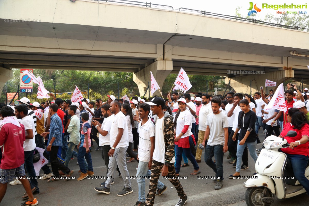 Run For Jesus Rally Flagged Off by T Harish Rao