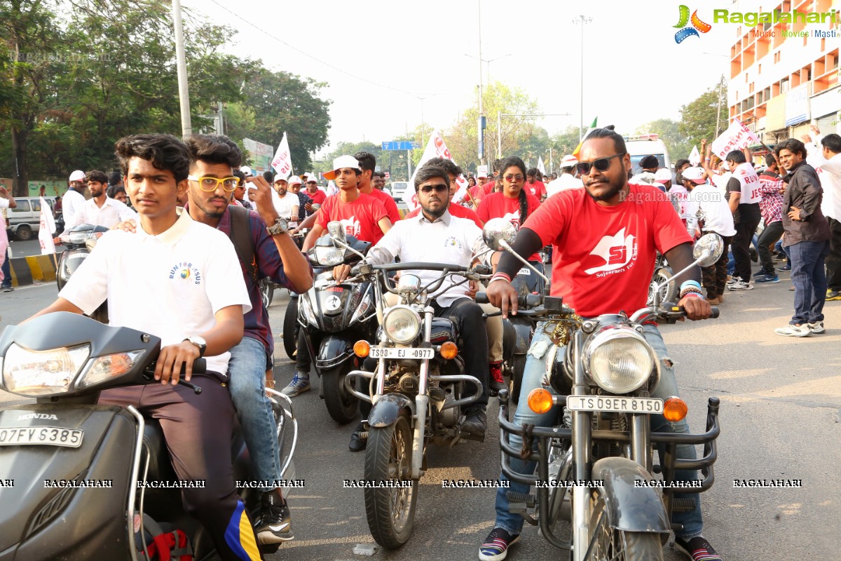 Run For Jesus Rally Flagged Off by T Harish Rao