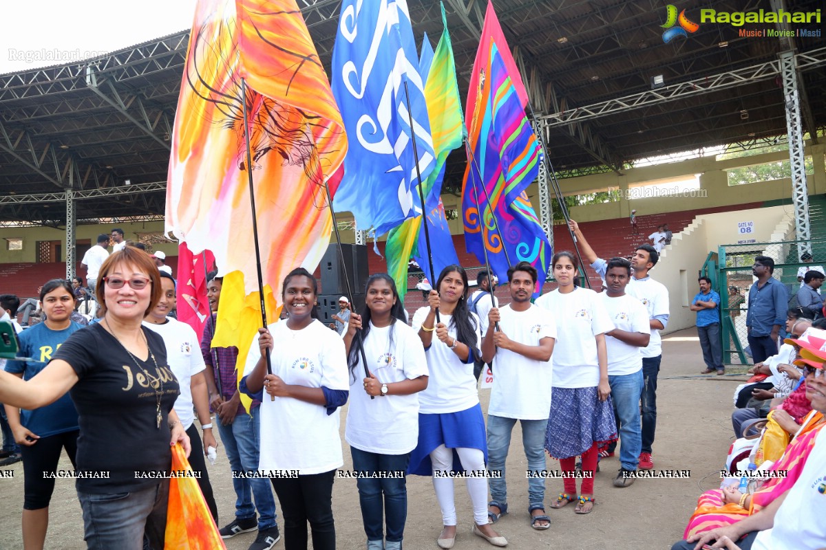 Run For Jesus Rally Flagged Off by T Harish Rao