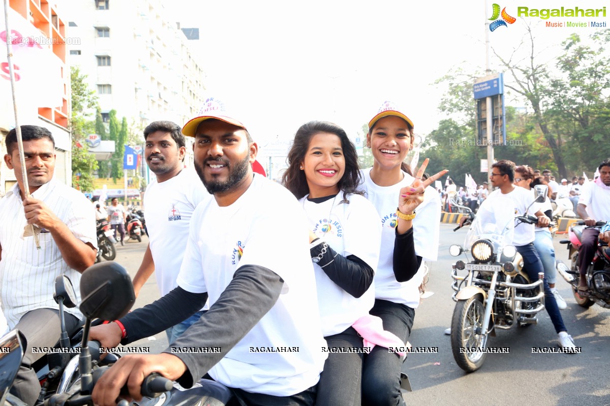 Run For Jesus Rally Flagged Off by T Harish Rao