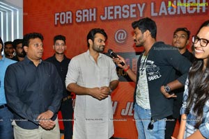 Sai Dharam Tej Launches SRH Jersey at KLM Fashion Mall