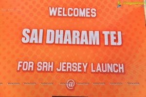 Sai Dharam Tej Launches SRH Jersey at KLM Fashion Mall