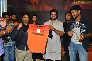 Sai Dharam Tej Launches SRH Jersey at KLM Fashion Mall