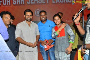 Sai Dharam Tej Launches SRH Jersey at KLM Fashion Mall