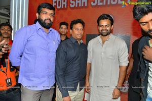 Sai Dharam Tej Launches SRH Jersey at KLM Fashion Mall