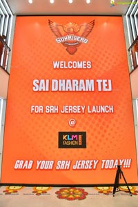 Sai Dharam Tej Launches SRH Jersey at KLM Fashion Mall