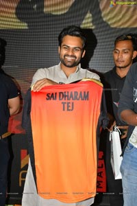 Sai Dharam Tej Launches SRH Jersey at KLM Fashion Mall