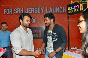 Sai Dharam Tej Launches SRH Jersey at KLM Fashion Mall