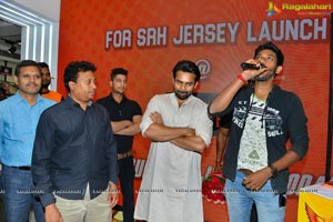 Sai Dharam Tej Launches SRH Jersey at KLM Fashion Mall