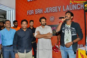 Sai Dharam Tej Launches SRH Jersey at KLM Fashion Mall