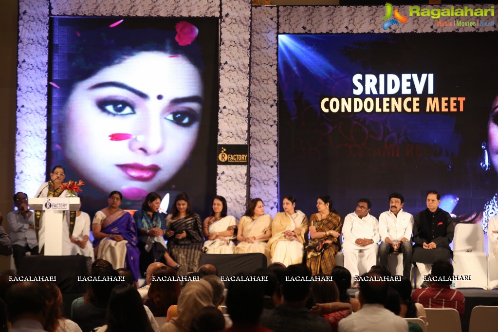 Sridevi Condolence Meet by TSR
