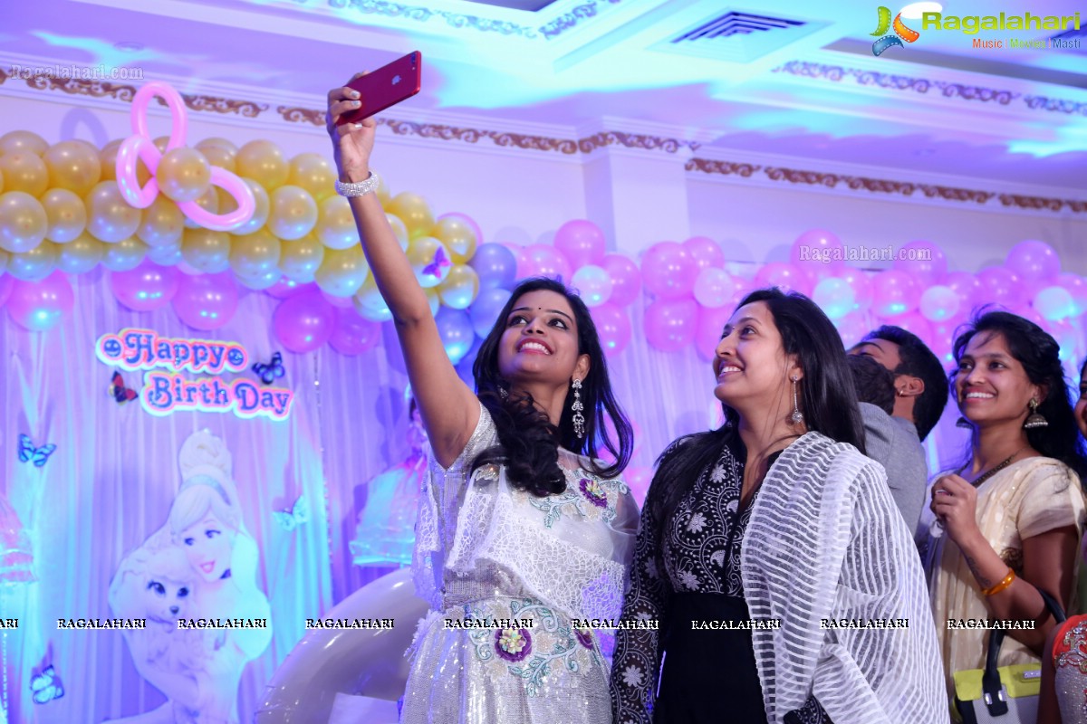 TV Actress Maheshwari-Shivanag Daughter Harini 1st Birthday at Celebrations Function Hall