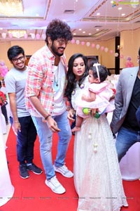 TV Actress Maheshwari-Shivanag Daughter Harini 1st Birthday