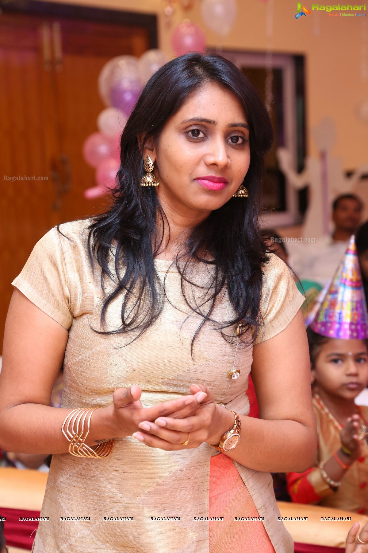 TV Actress Maheshwari-Shivanag Daughter Harini 1st Birthday at Celebrations Function Hall