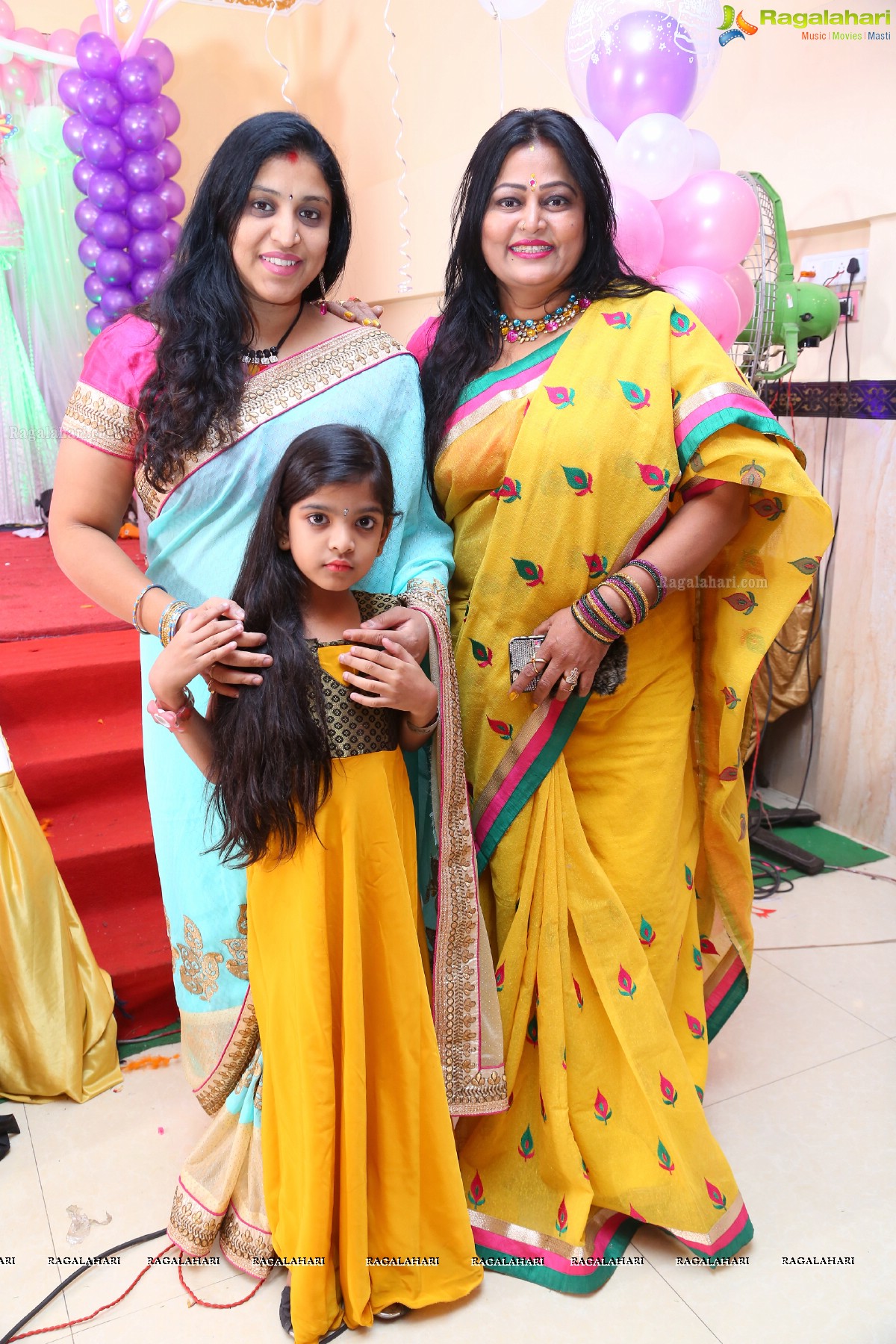 TV Actress Maheshwari-Shivanag Daughter Harini 1st Birthday at Celebrations Function Hall