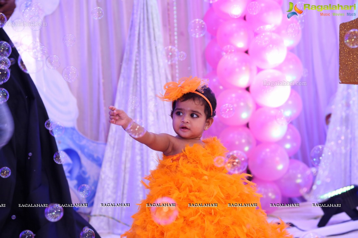 TV Actress Maheshwari-Shivanag Daughter Harini 1st Birthday at Celebrations Function Hall