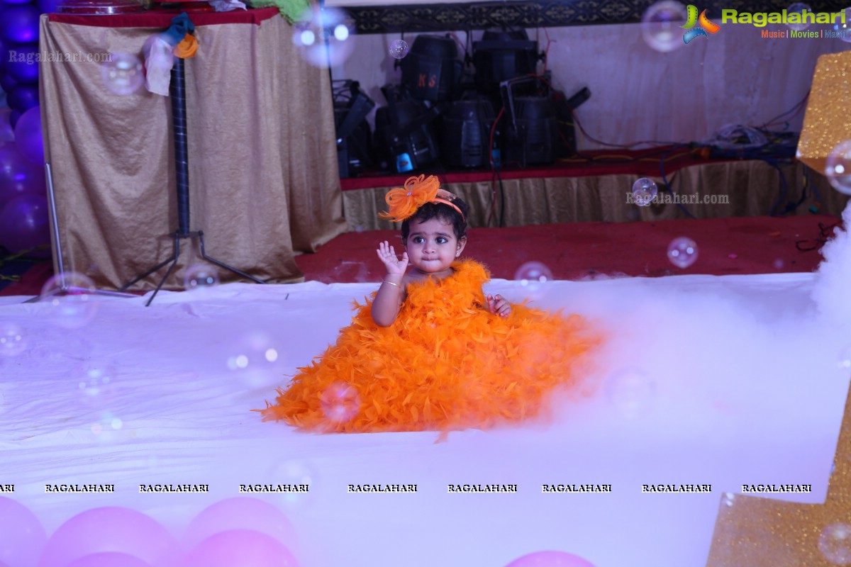 TV Actress Maheshwari-Shivanag Daughter Harini 1st Birthday at Celebrations Function Hall