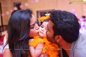 TV Actress Maheshwari-Shivanag Daughter Harini 1st Birthday